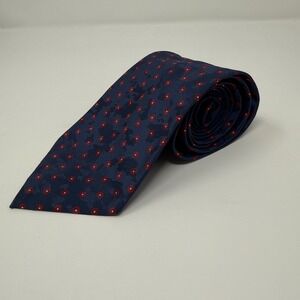 Christian Dior Monsieur‎ Men's Necktie Blue Red Floral Polyester Tie